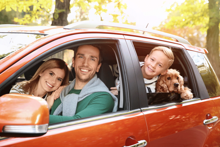 young-family-with-dog-car